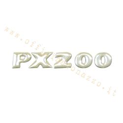 93601000 - Targhetta adesiva cofano per Vespa PX 200 freno a disco