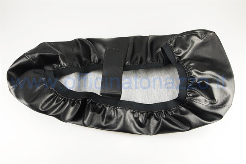Black seat cover with elastic for Vespa PX 1st Series