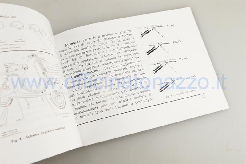 Handbuch der Broschüre für Vespa 125 1953