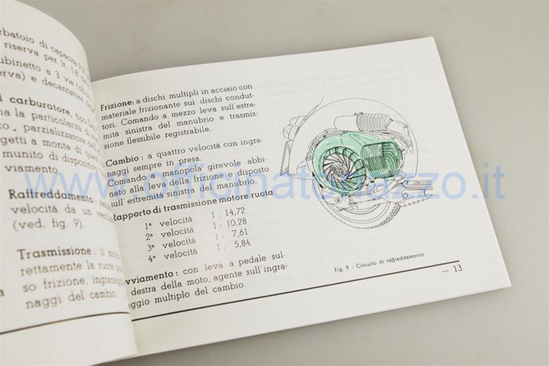 Booklet of use and maintenance for Vespa 160 GS VSB1T 1962-1964