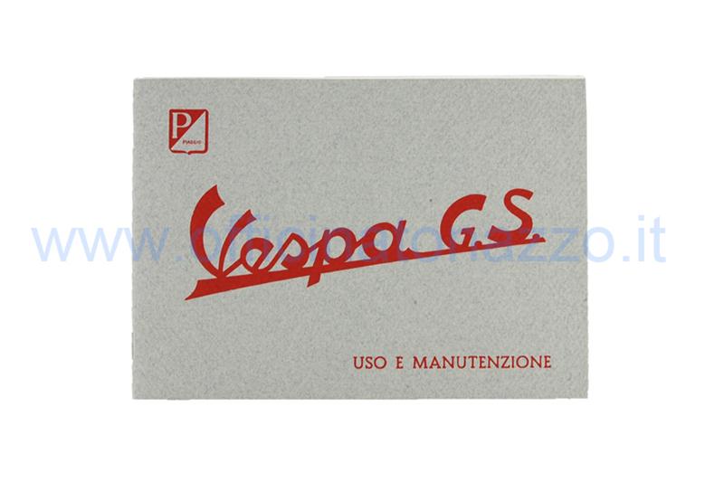 Folleto de uso y mantenimiento para Vespa 150 GS 1955