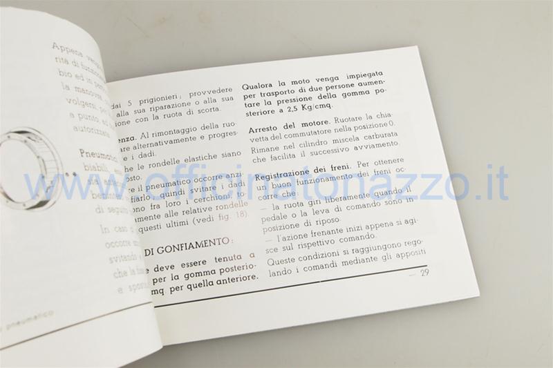 610045M - Use and maintenance manual Vespa 150GS from 1958 to 1961