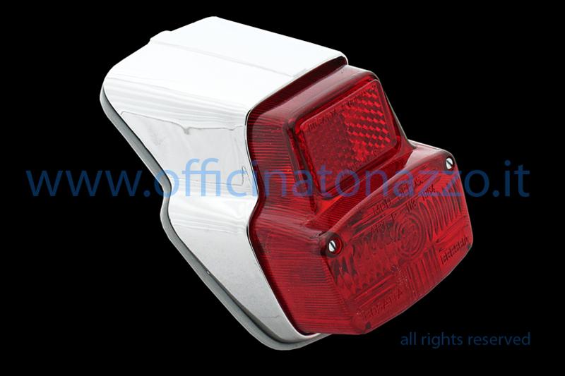 Feu arrière complet avec joint plastique brillant pour Vespa 90 - 90SS - 125 Spring> 0140161