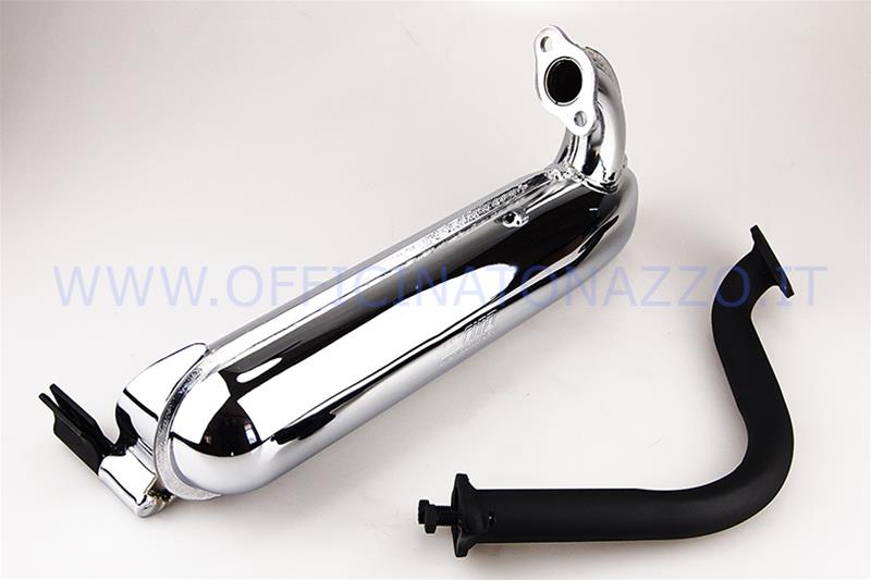 Site muffler torpedo original type chrome for Vespa ET3 - Primavera