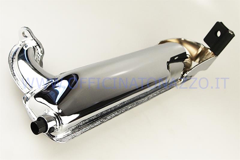 Site exhaust torpedo original type chromed for Vespa 50 Special - R - L - N