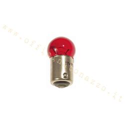 Lampe pour raccord baïonnette Vespa, sphère rouge 12V - 5W