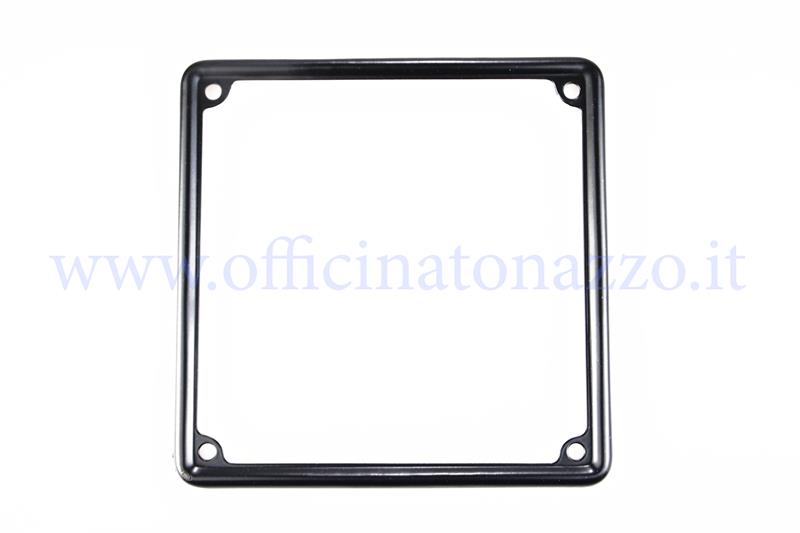 License plate frame black iron for Vespa old model plate