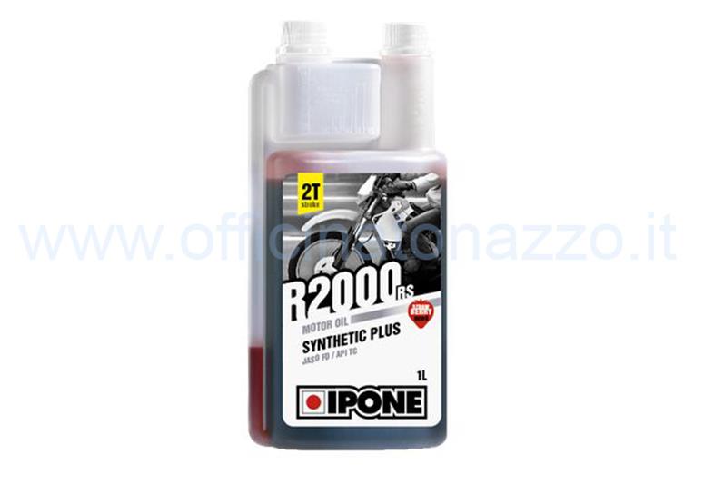 Ipone R2000RS synthetic based blend oil with integrated measuring cup with strawberry scent 1 lt