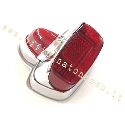 Taillight complete with shiny plastic gasket for Vespa VNB3T> 5T - VBA1T from 110486> - VBB1T> 2T - GS150 by 0087590> - GS160