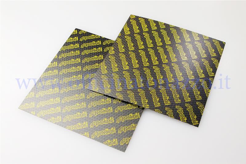 Placas de Fiber de Carbono Polini 0,25 mm - 110 x 100 mm für Vespa colector lamelar