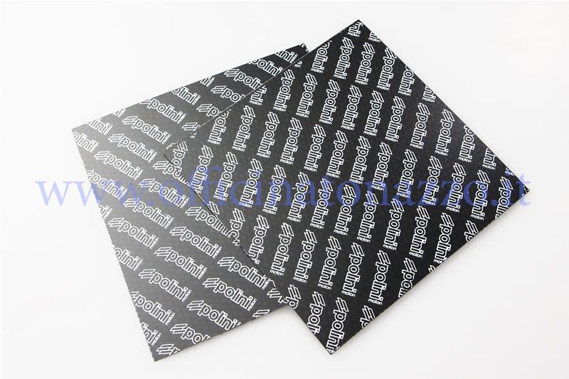 Slabs made of carbon fiber Polini 0.40 mm - 110 x 100 mm for laminated manifold for Vespa
