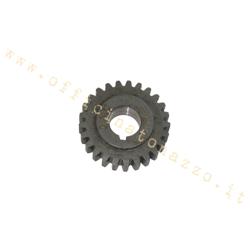 000248 - DRT pinion Z 28 meshes on primary Z 69 (Ratio 2,46) straight teeth for Vespa 50 - Primavera - ET3