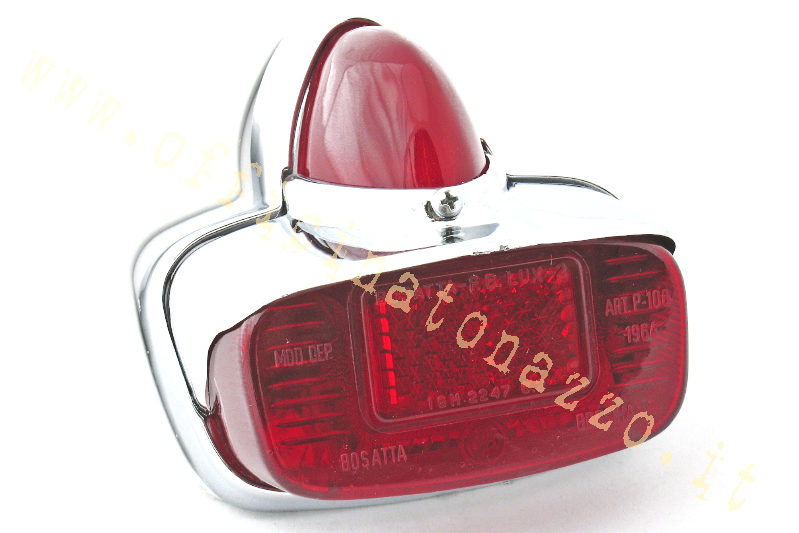 Rear light in metal complete with gasket for Vespa VNB3T> 5T - VBA1T DAL 110486> - VBB1T> 2T - GS150 DAL 0087590> - GS160