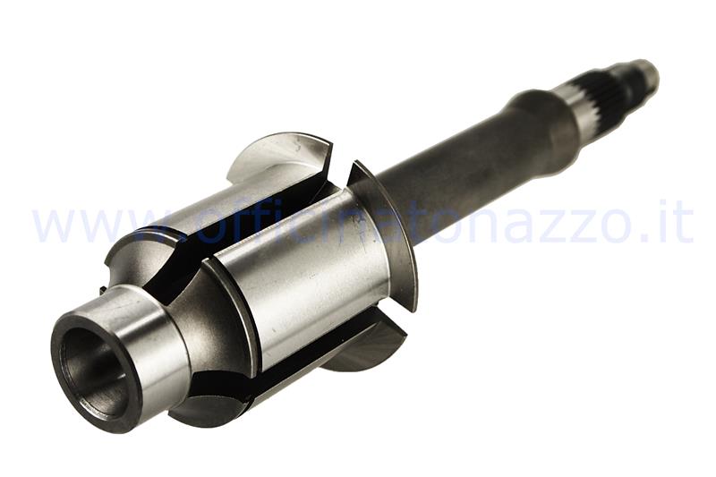 Gearbox gear shaft (rear wheel hub) for Vespa 125 VNA / VNB / GT 1 ° / Super 1 ° / 150 VBA / VBB / VGLA / B / GL / Sprint 1 ° / Super 1 ° M14x1,5 mm