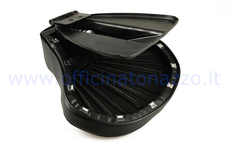 Single black driver seat without handle for Vespa 50 - Primavera