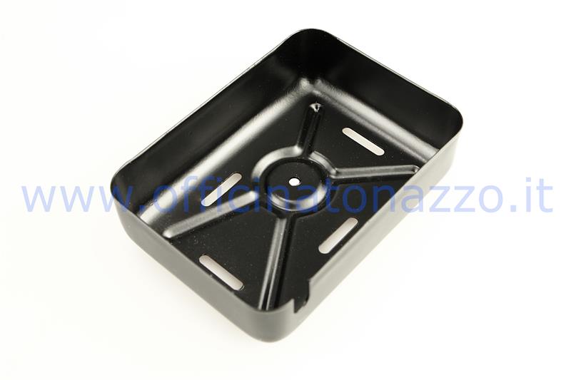 Gleichrichterabdeckung für Vepa GS 150, Metall, schwarze Farbe (Maße 10,4 x 7,5 cm)