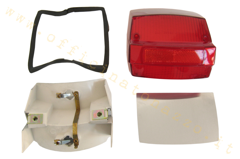Rear light complete with gasket for Vespa PX 125-150 - P200E up to 1983