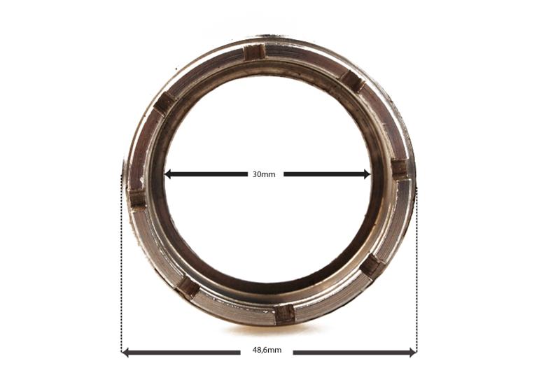 Écrou annulaire bloquant le roulement de roue arrière Øint. 40mm pour Vespa Super - 180SS - GS160