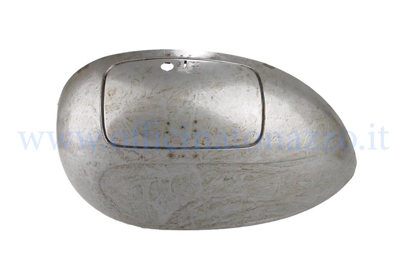 Left hood with storage for Vespa 125 VNA / VNB / 150 VBA / VBB / VGLA / B, oiled metal, premium quality.