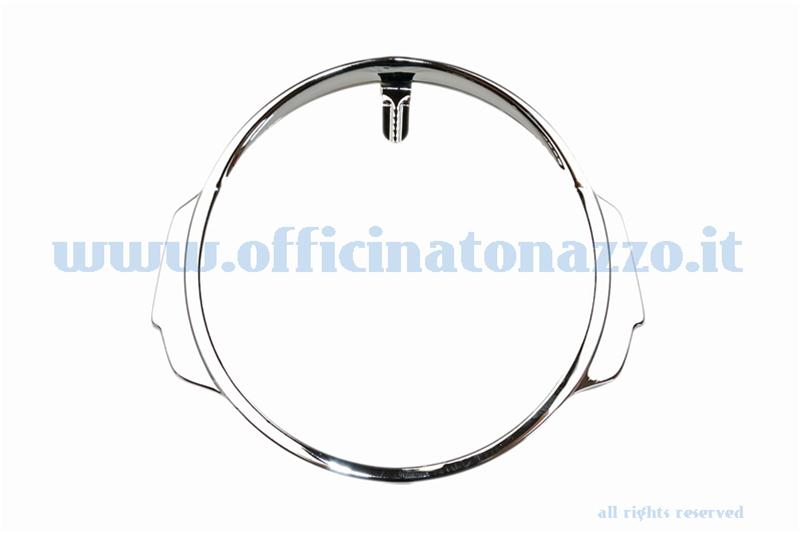 Marco cromado luz delantera para Vespa PX 125/150/200 Arcobaleno - Millenium