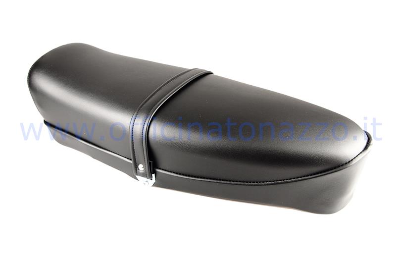 P0040T - Selle biplace à ressort noir sans serrure avec drapeau italien, Vespa 50 R - 50 Special - ET3 - Primavera