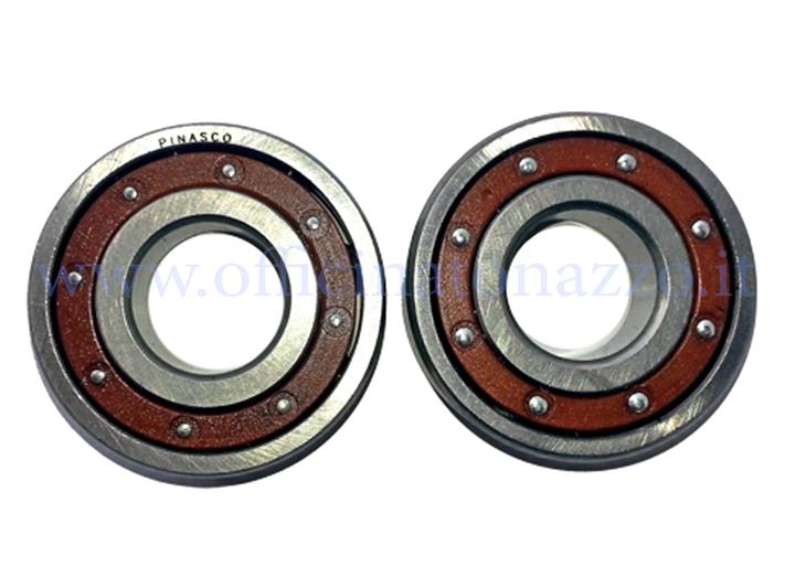 Kit cuscinetti a sfere Pinasco lato frizione e lato volano (2 Pz) per Vespa 50 - Primavera - ET3