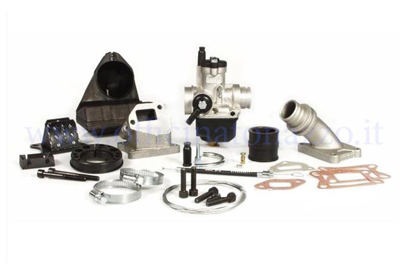 Kit alimentazione lamellare al carter Malossi completo di carburatore Ø25 per Vespa 50 - Primavera - ET3