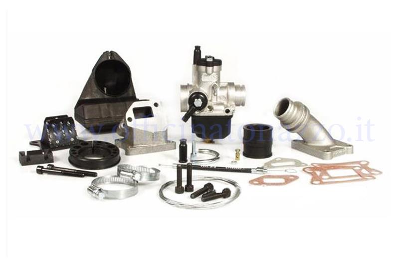 Kit d'alimentation clapets vers carter Malossi complet avec carburateur Ø25 pour Vespa 50 - Primavera - ET3