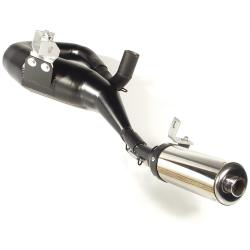 Racing Exhaust RZ Mark One for Vespa P80-150X / PX80-150 E / Lusso / '98 /? MY / Cosa 1 black painted steel