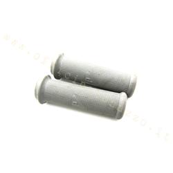 Paire de boutons Ø 21mm gris pour Vespa VBB - VBA - VB1 - GS 150 - GS 160