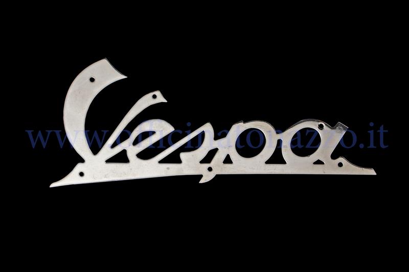 Targhetta anteriore "Vespa" in allumino lucidato per Vespa V15 - VL1>2 - 125 49'