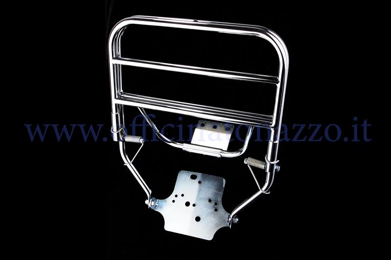 Portapacchi posteriore cromato per Vespa PK - ETS (attacco a piastra)