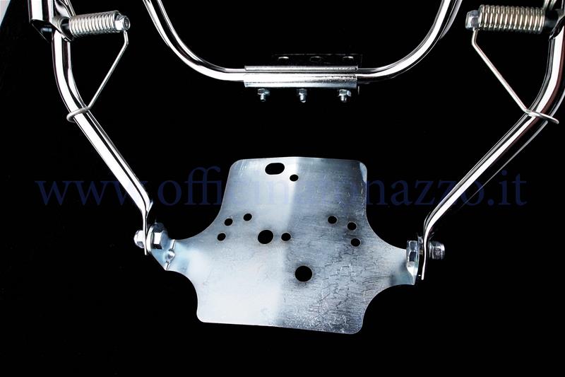 Chromed rear rack for Vespa PK - ETS (plate attachment)