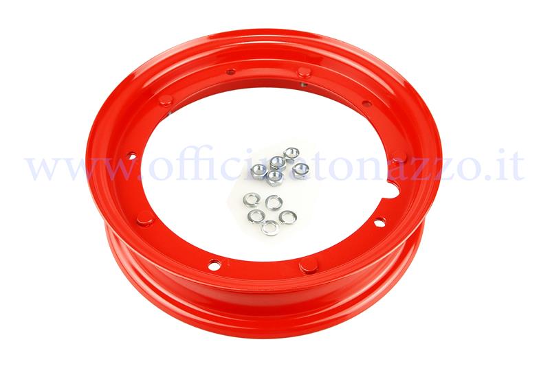 Wheel rim 3.00 / 3.50-10 "red for all Vespa models