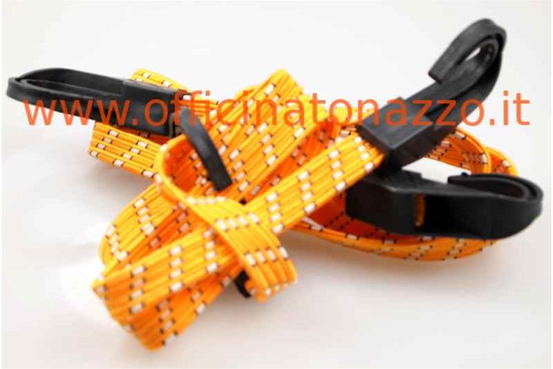 Cordón elástico universal de alta resistencia con ganchos planos de plástico (2 piezas)