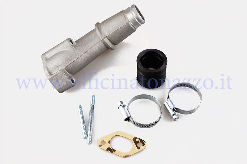 Collettore aspirazione Polini 24mm attacco a 2 fori innesto elastico per Vespa 50 - ET3 - Primavera