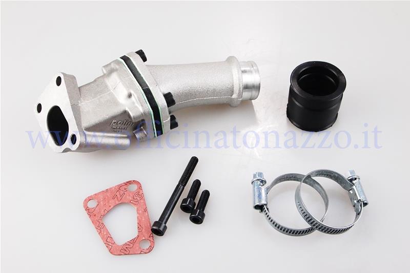 Intake manifold Polini lamellar 24mm 3-hole connection elastic coupling for Vespa PK