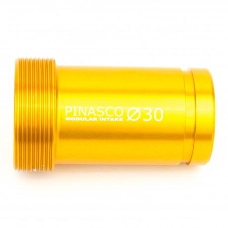 Collecteur lamellaire complet pour cylindre Pinasco 135cc "ZUERA SRV" en aluminium laminé avec une bougie d'aspiration centrale au cylindre pour Vespa 125 ET3 - Primavera