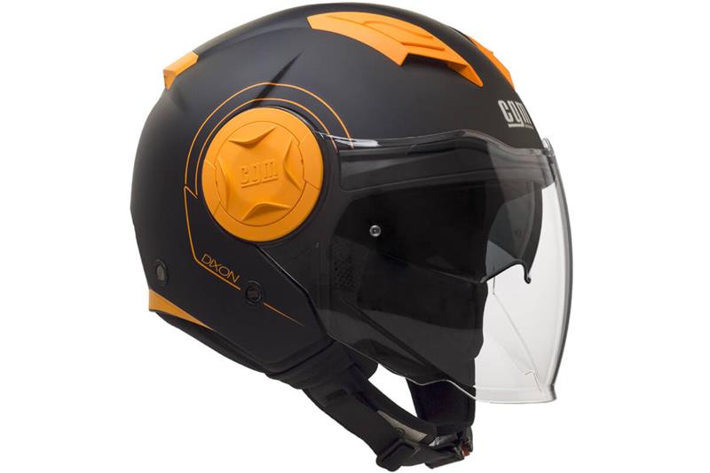 Helm mod.DIXON 129S Orange fluo matt, Größe S (55-56 cm)