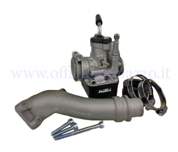 Pinasco PHBL 22 AD rigid valve intake kit with two-hole attachment for Vespa 50 - Primavera - ET3