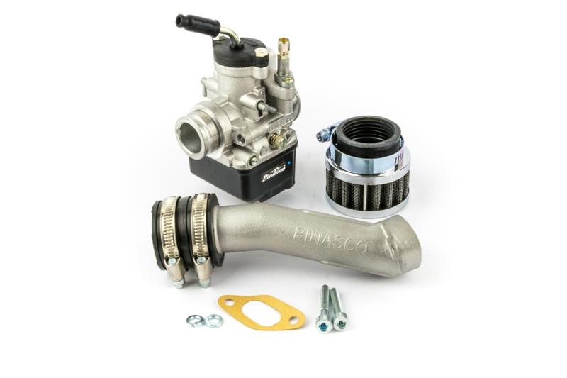 25292708 - Kit d'aspiration de valve élastique Pinasco PHBL 22 AD avec fixation à deux trous pour Vespa 50 - Primavera - ET3