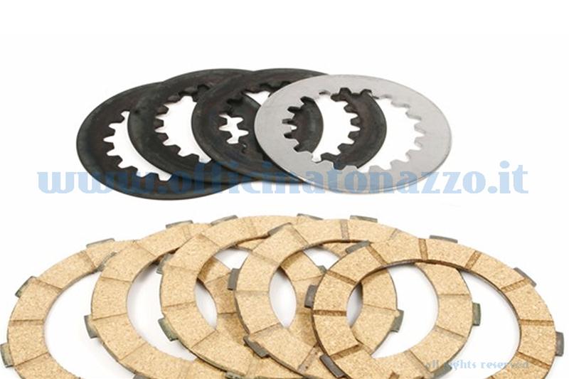 Surflex clutch discs 5 with intermediate cork discs for the model with 8 springs Vespa