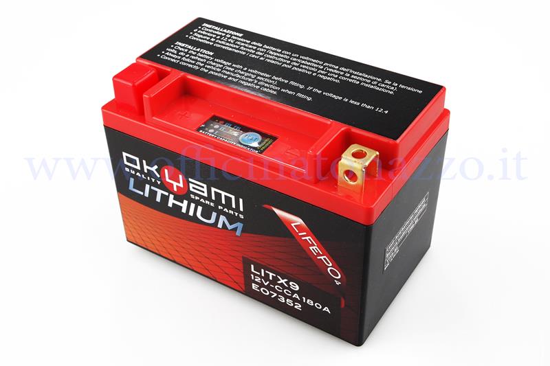 Lifepo4 Lithium-Batterie-Mod. LITX9 12V - CCA 180A