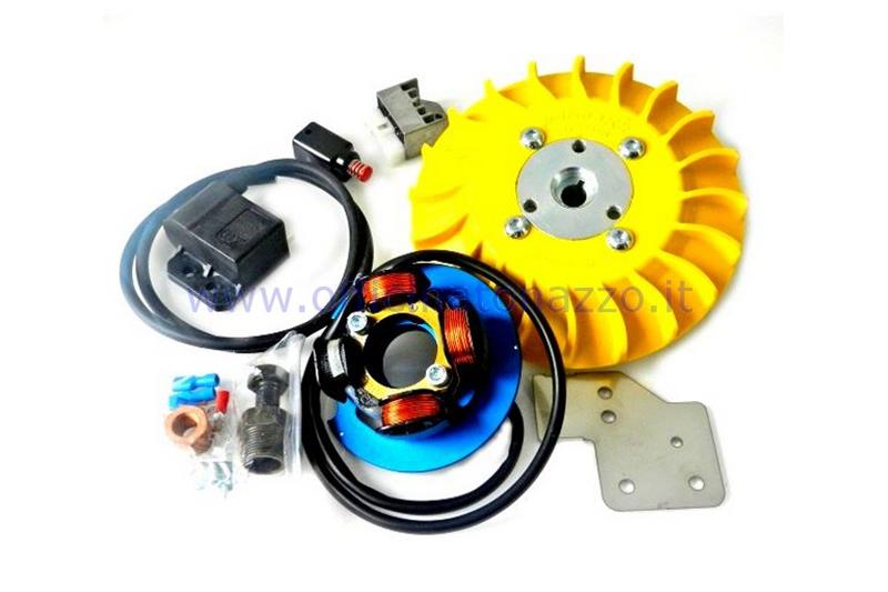 Turning PARMAKIT variable advance cone 20 - 1.5 kg with flywheel billet for Vespa PK XL - ETS - HP - FL (yellow fan)
