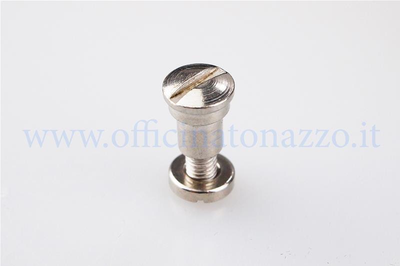 Tornillo y tuerca palanca freno / embrague 8,6 / 6,6x20mm para Vespa 125 VM - VN - VL (Cabeza a cortar)