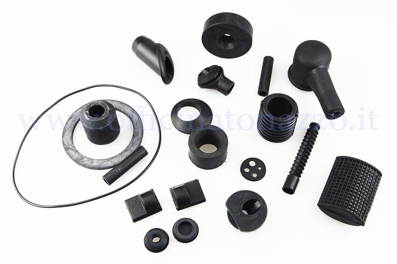 Rubber parts kit for Vespa PX - PE (142640520 pieces)