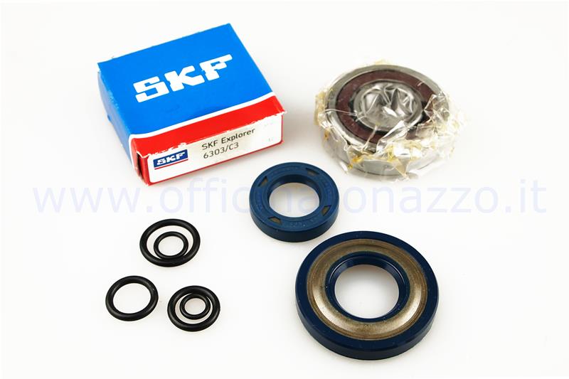 Kit revision crankshaft with flywheel side bearing roller for Vespa ET3