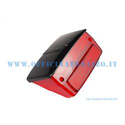 Luz trasera roja de carrocería brillante con techo negro para Vespa 50 Special