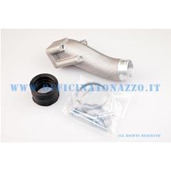 Polini intake manifold 28mm connection with 2 holes flexible coupling for Vespa 50 - Primavera - ET3