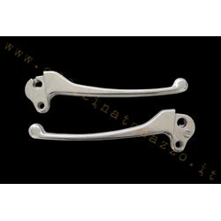 Pair of polished clutch brake levers for Vespa PX Arcobaleno